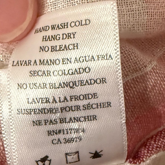 Rails Thea Linen Striped Shirt Tropic Stripe Small - Picture 5 of 6